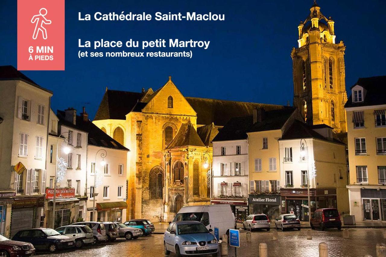Studio Cosy En Plein Coeur Historique De Pontoise 아파트 외부 사진