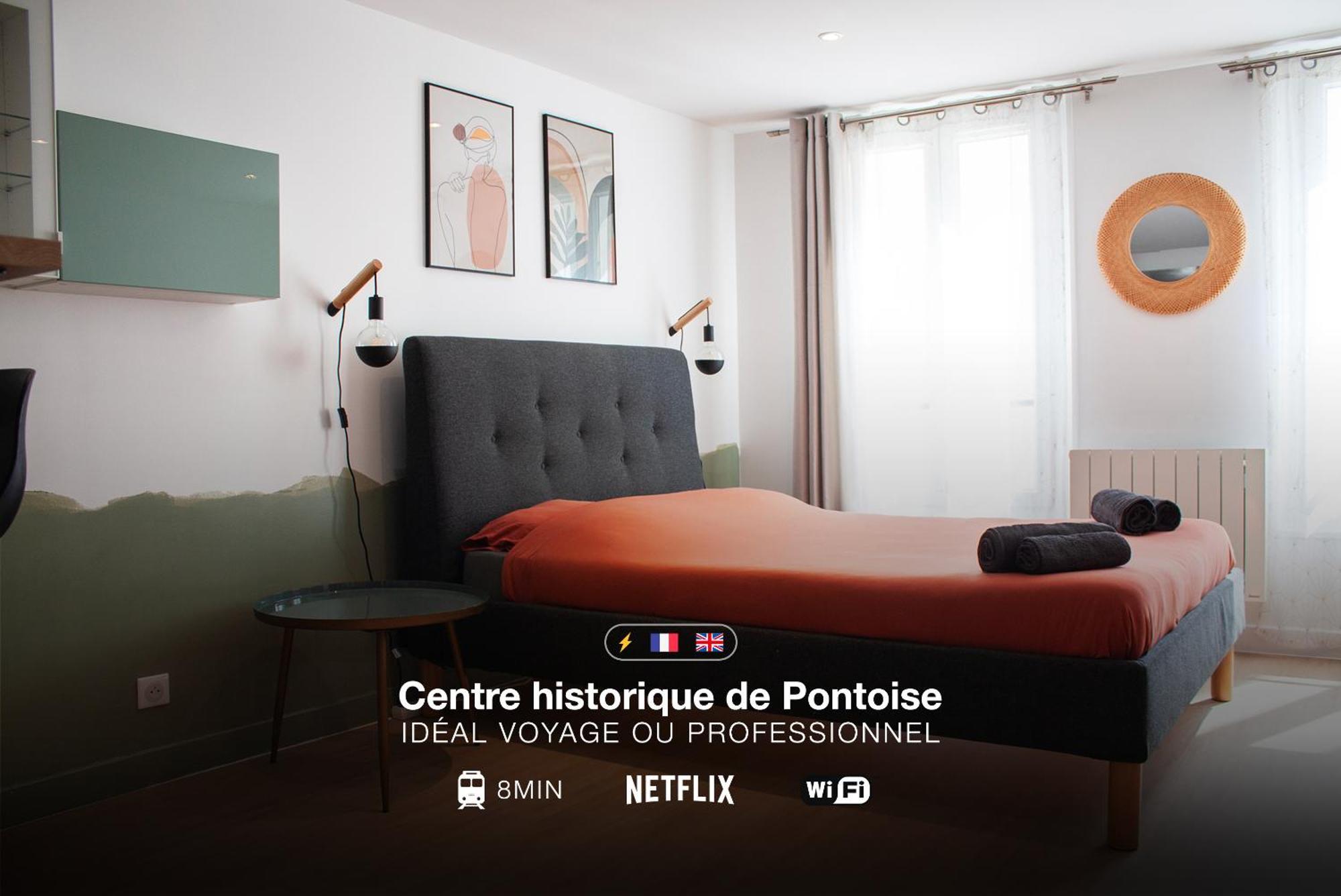 Studio Cosy En Plein Coeur Historique De Pontoise 아파트 외부 사진
